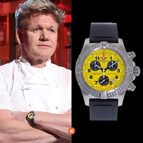 gordon ramsay breitling yellow|gordon ramsay watch collection.